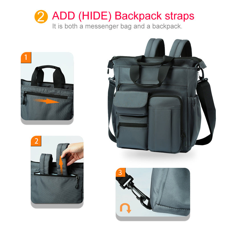 Convertible Tote Backpack for Laptop