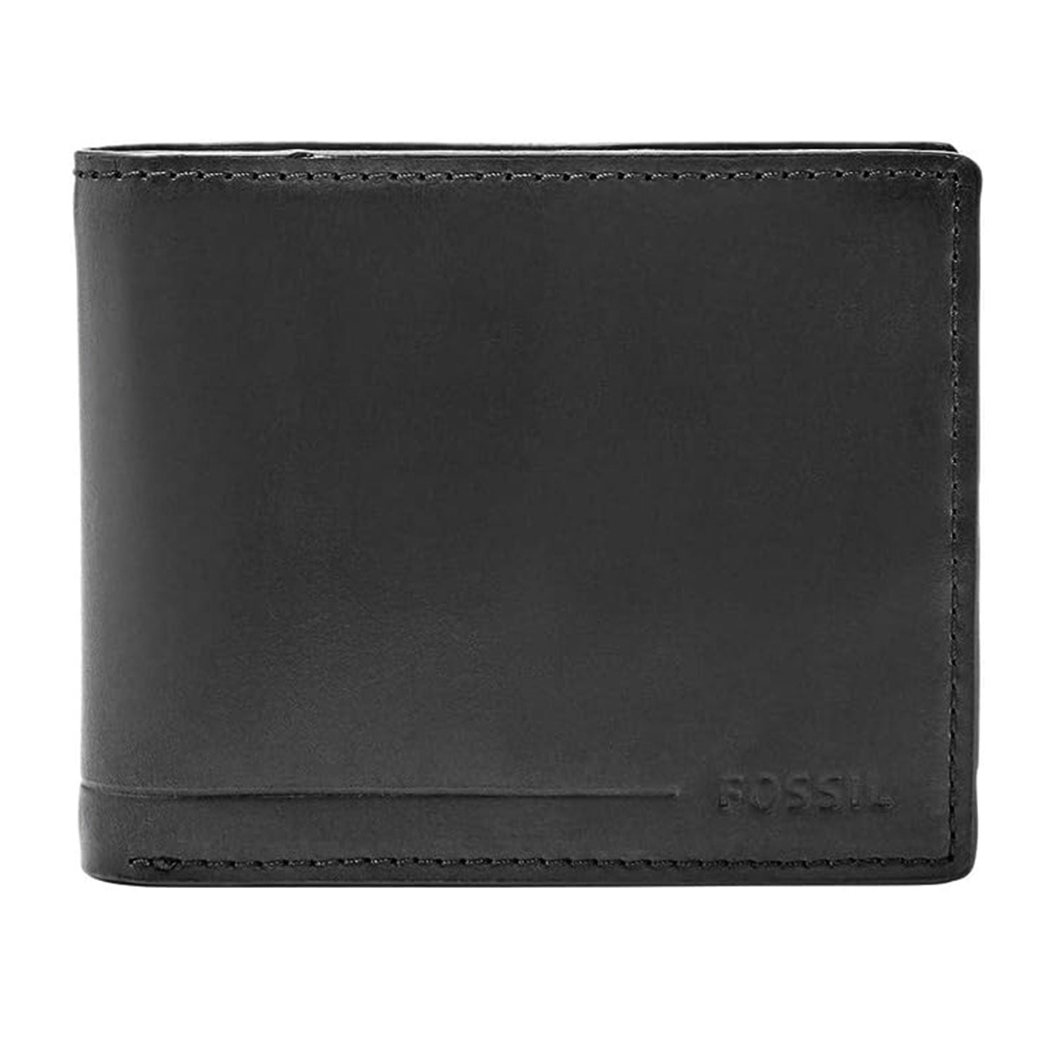 Fossil Black Bifold Wallet for Men Allen RFID Traveler SML1547001