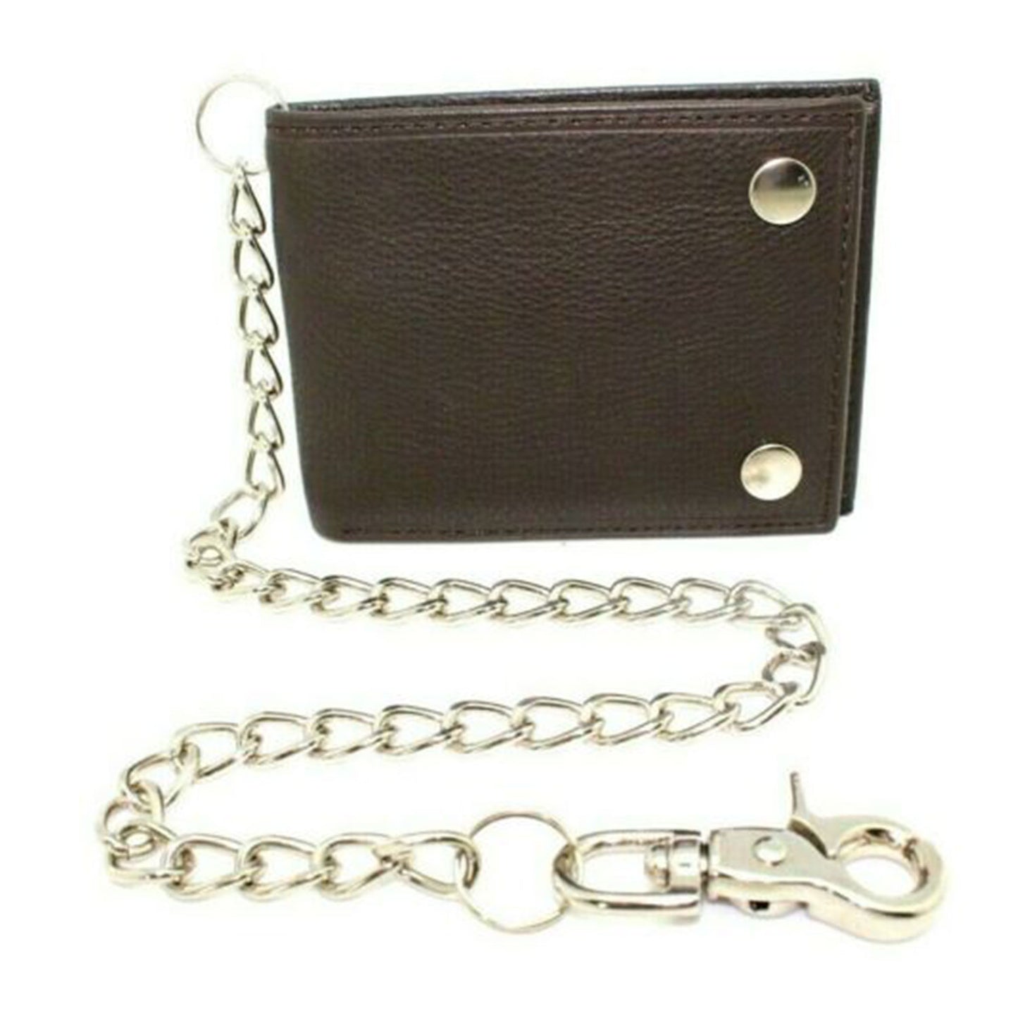 Biker Chain Wallet Bifold with Snaps