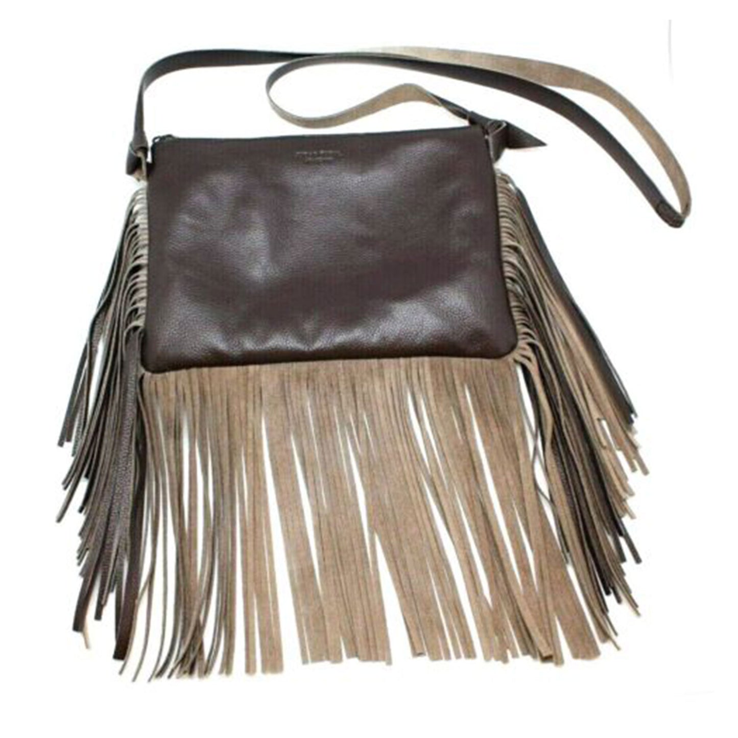 Fringed Crossbody Bag Brown Cobra | Bags for Women