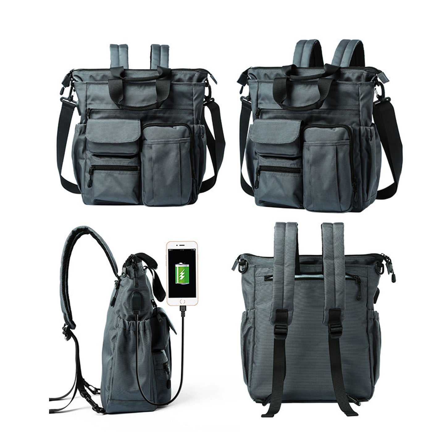 Convertible Tote Backpack for Laptop