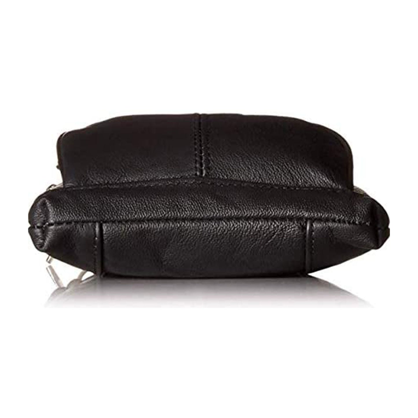 Multi Pocket Organizer Crossbody Leather Bag with Phone Holder