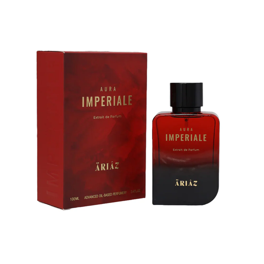 AURA IMPERIALE by ARIAZ 3.4oz/100ml Extrait De Parfum for Unisex – Citrus Amber + Includes Free Sample Set (6 Scents)