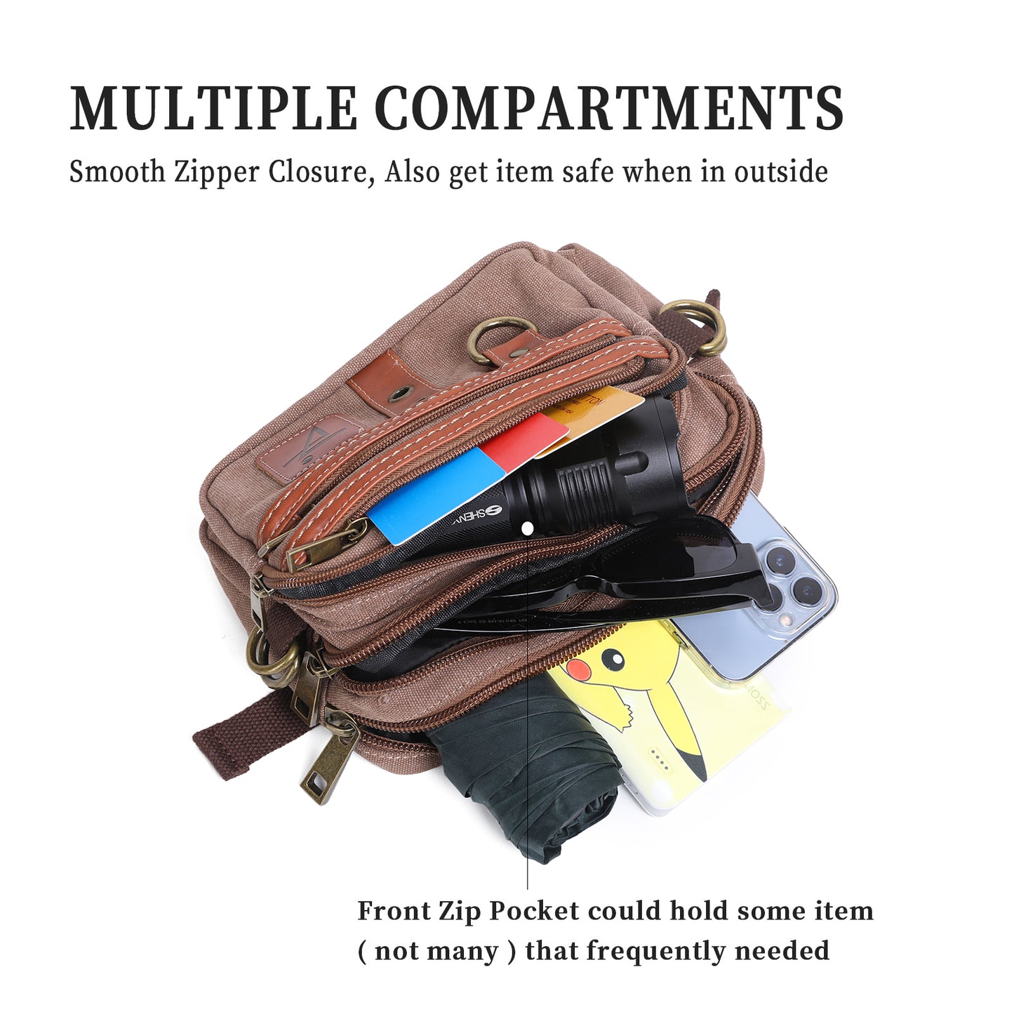Fanny Pack Bump Hip Bag Water Resistant