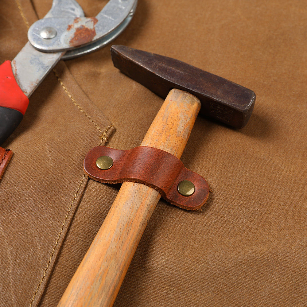 Waxed Canvas Chef Aprons for Men Women with Large Pockets