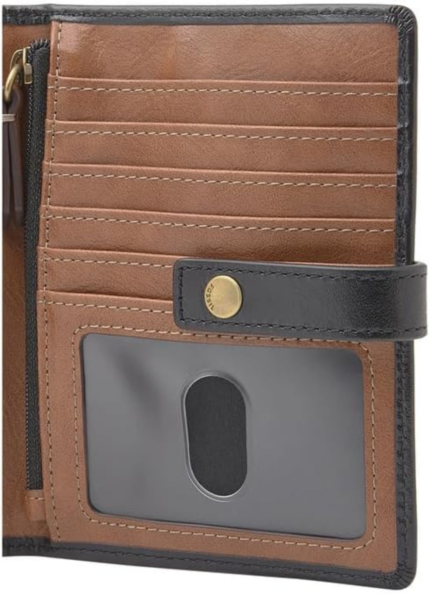 Fossil Raul Leather Wallet Passport Case - SML1825001 RFID Safe