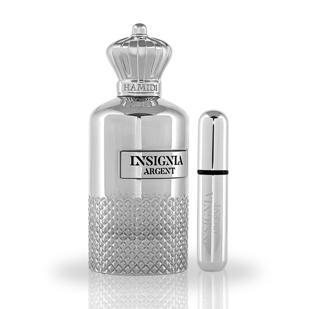 Hamidi Insignia Argent for Men & Women Eau de Parfum Spray, 3.6 Ounce
