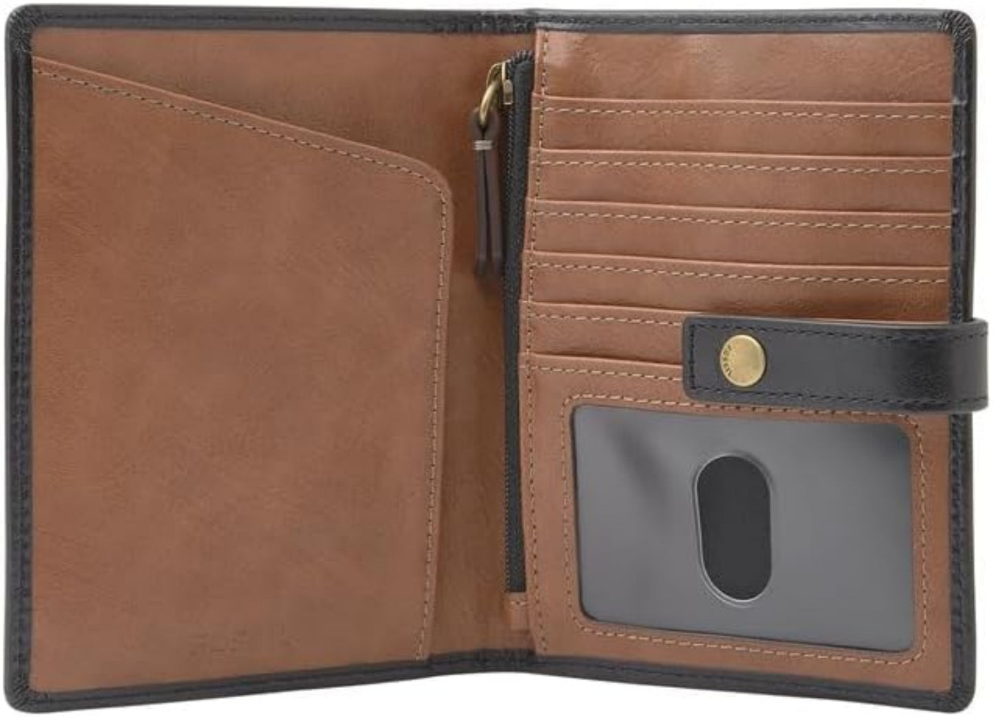 Fossil Raul Leather Wallet Passport Case - SML1825001 RFID Safe