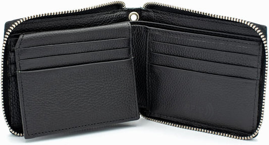 Zip Around RFID Leather Wallet for Men – BiFold Design