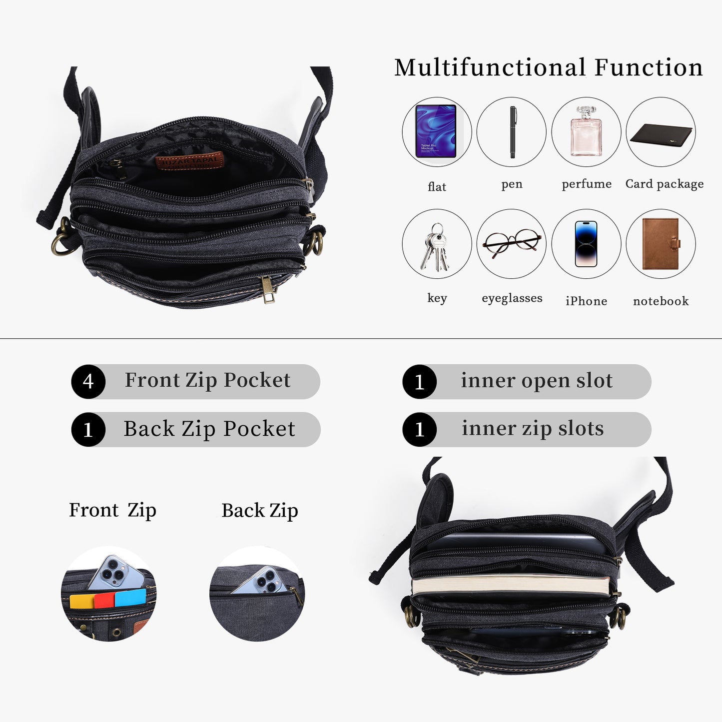 Fanny Pack Bump Hip Bag Water Resistant