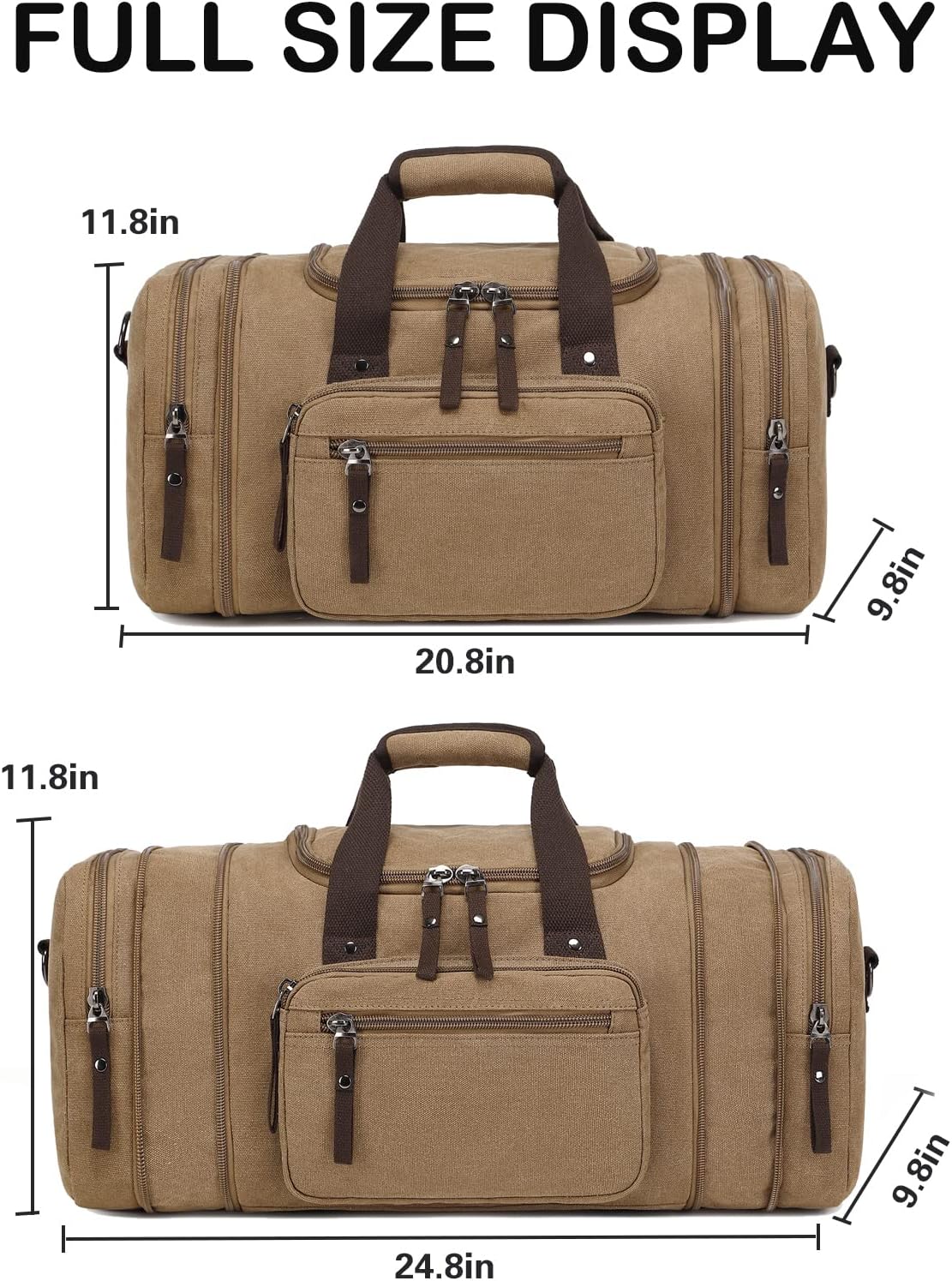 Large Canvas Duffle Bag