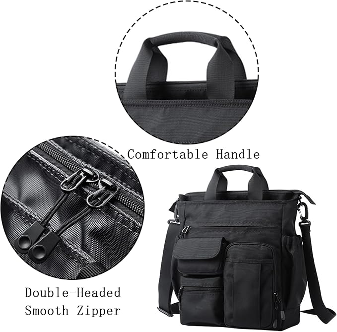 Messenger Bag Crossbody Bag Work Bag for Men Multi pocket Laptop Briefcases