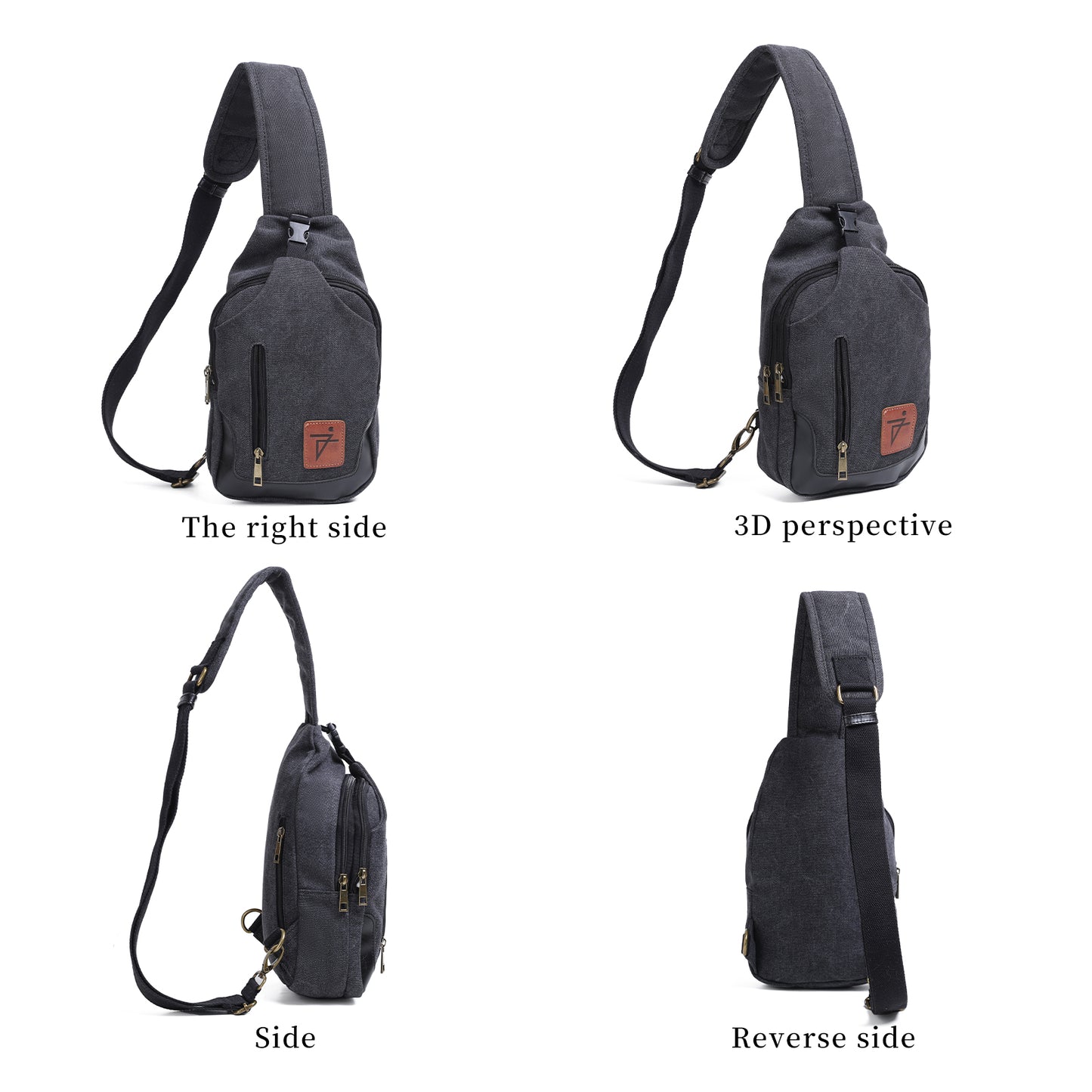 Anti Theft Sling Bag Waxed Canvas