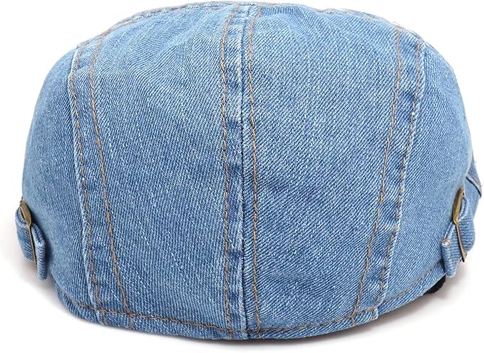 Denim Newsboy Caps for Women & Men | Light Blue