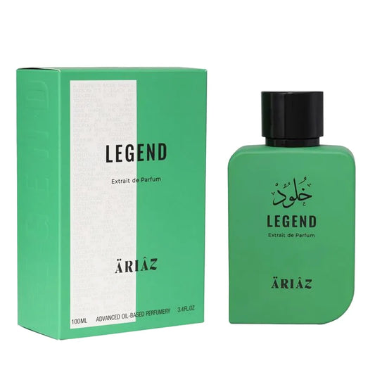 LEGEND by ARIAZ 3.4oz/100ml Extrait De Parfum for Him – Fresh Aquatic Aromatic