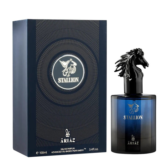 STALLION by ARIAZ 3.4oz/100ml Eau De Parfum for Him – Citrus Woody Aromatic