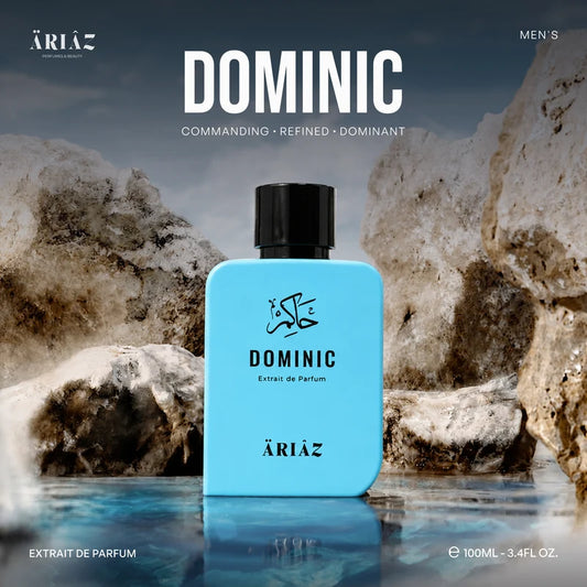 DOMINIC by ARIAZ 3.4oz/100ml Extrait De Parfum For Him – Woody Aquatic
