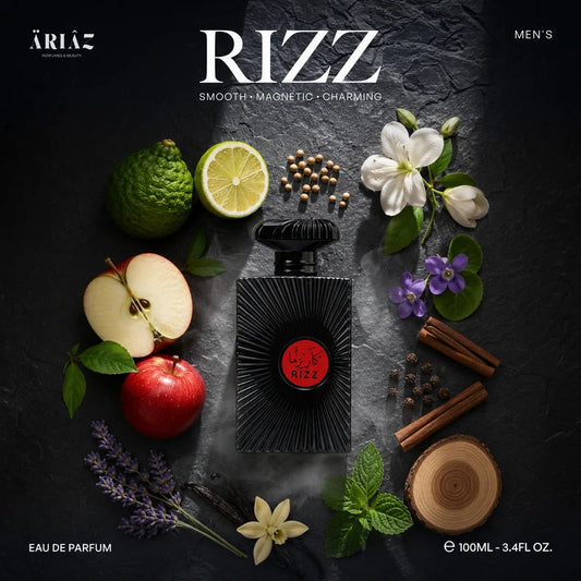 RIZZ by ARIAZ 3.4oz/100ml Eau De Parfum For Him – Woody Aromatic