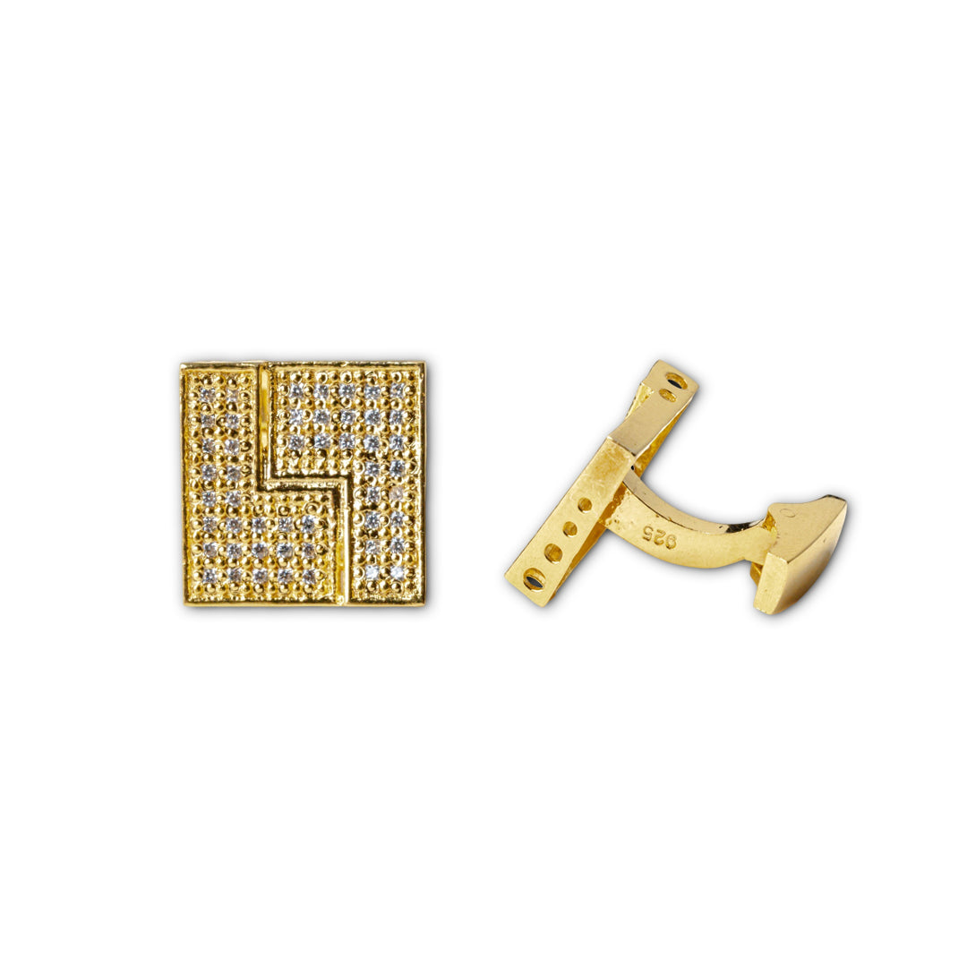 Cufflinks for Men 21K Gold Plated