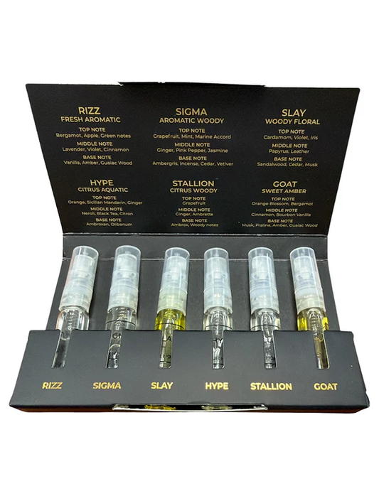 ARIAZ Discovery Layering Set — For Him | Advanced Oil-Based Perfume Set | 6×3ml