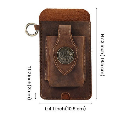 Leather Cigarette & Mobile Case