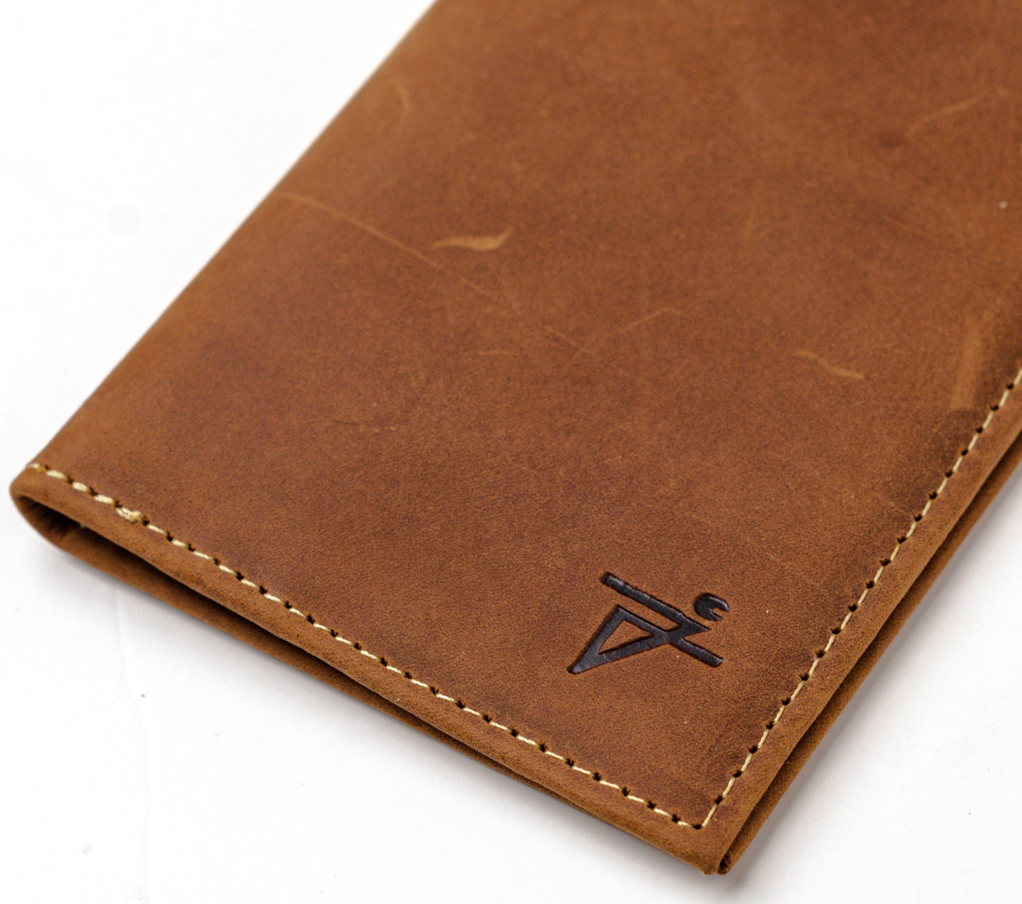 RFID Checkbook Cover Bi-fold Leather Wallet