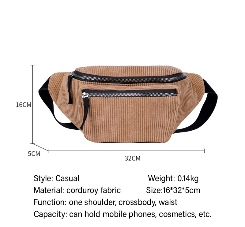  Corduroy Fanny Pack | Women Essentials