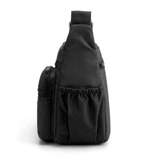 Black Nylon Crossbody Bag | For Women