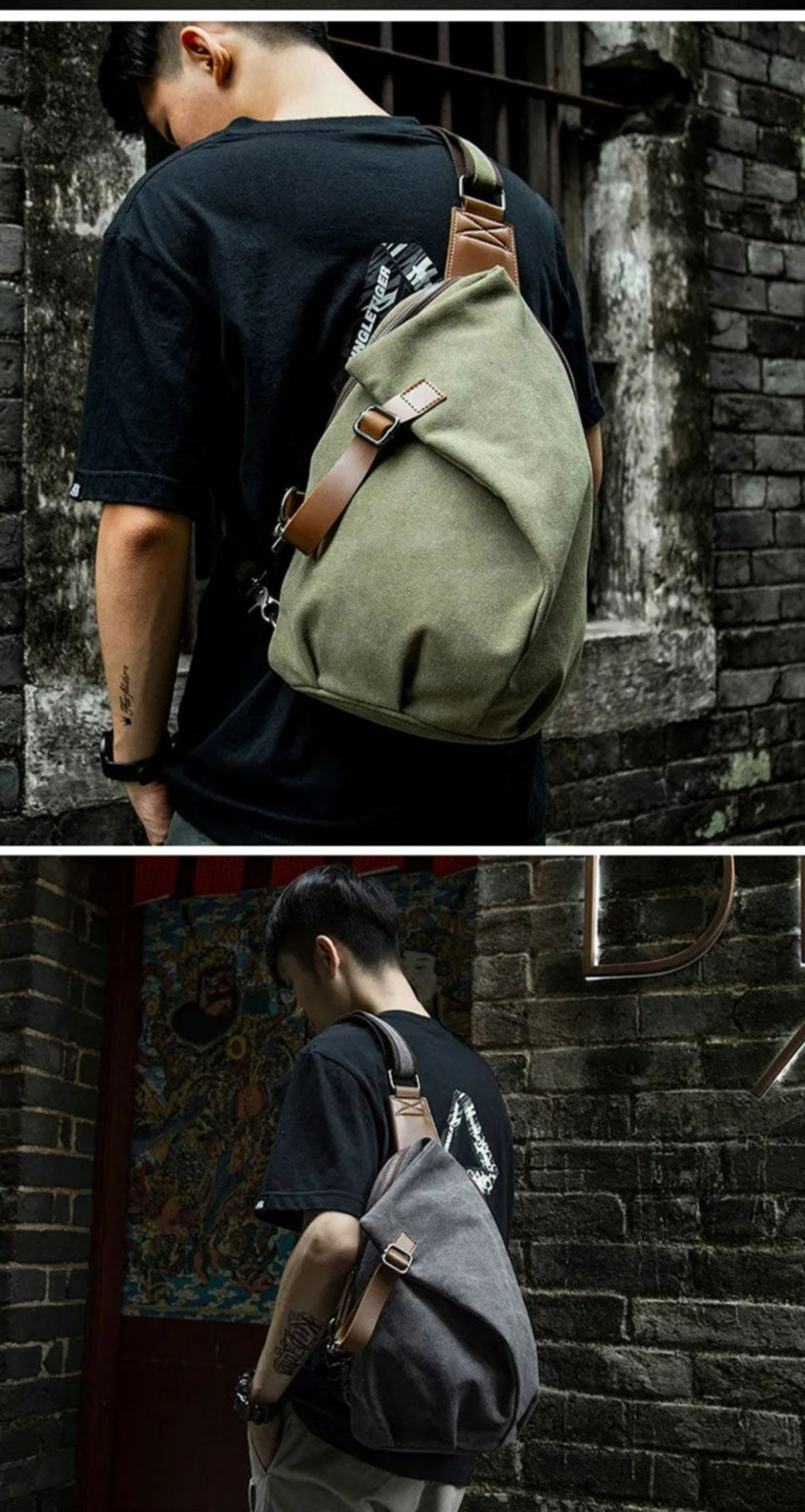 Expandable Sling Bag | Canvas-Made