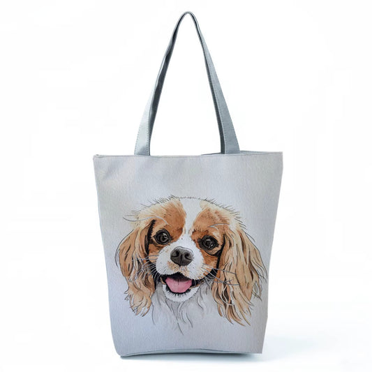 Adorable Puppy Dog  Watercolor Art Tote Bag