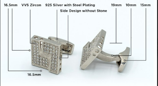 Cufflinks for Men 21K Gold Plated