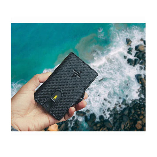 RFID Blocking Leather Card Holder – Minimalist ID Case