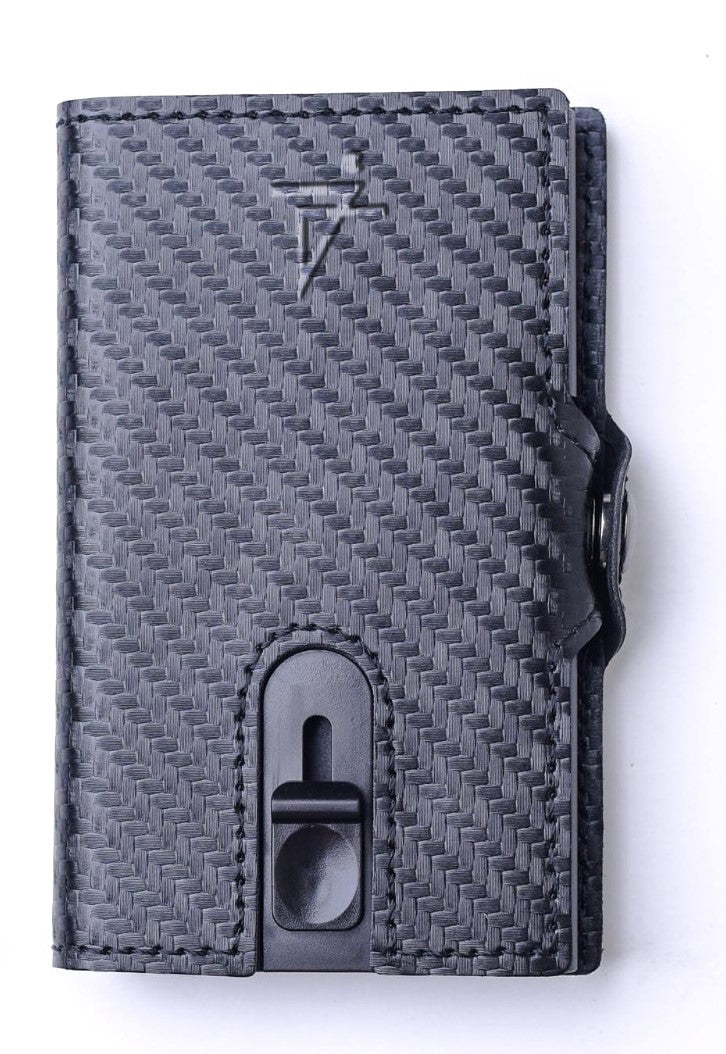 Carbon Fiber Wallet RFID Safe Card Case Holder