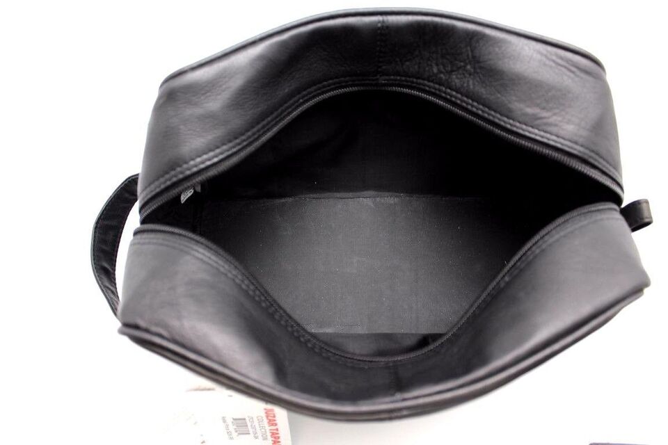 Toiletry Leather Cosmetic Makeup Pouch