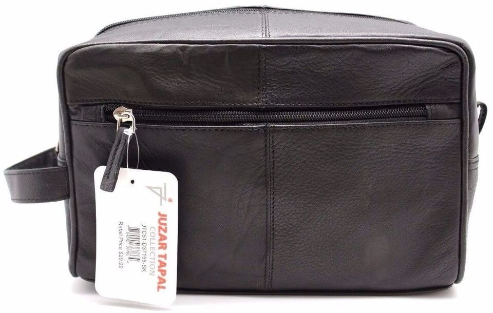 Toiletry Leather Cosmetic Makeup Pouch