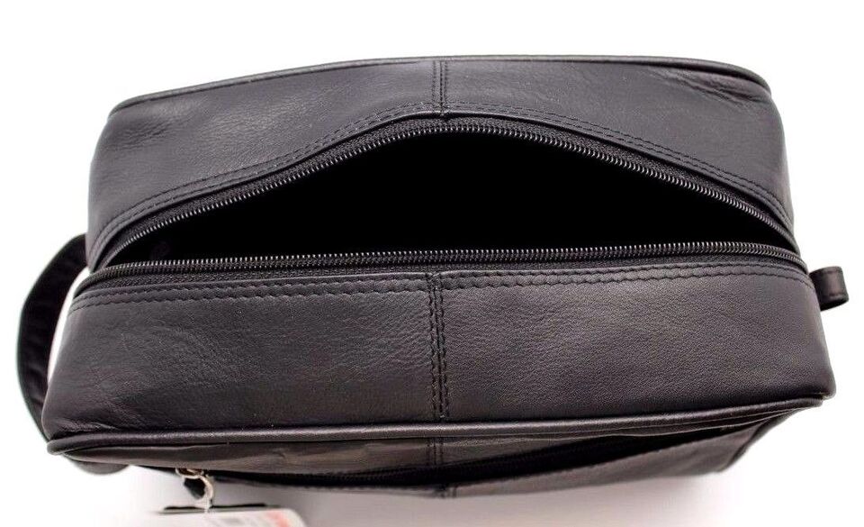 Toiletry Leather Cosmetic Makeup Pouch