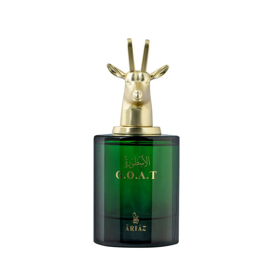 GOAT by ARIAZ 3.4oz/100ml Eau De Parfum For Men - Fruity Smoky Chypre + Includes Free Sample Set (6 Scents)