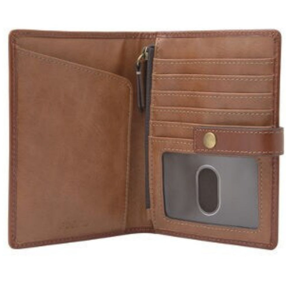 Fossil Raul Leather Wallet Passport Case - SML1825001 RFID Safe
