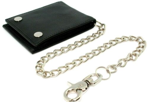 RFID Safe Chain Wallet for Men Bifold with Snaps