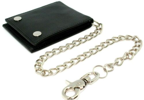 Biker Chain Wallet Bifold with Snaps