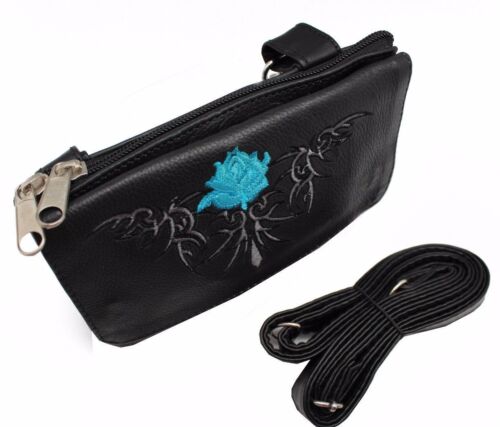 Leather clip-on Loop Belt bag for women