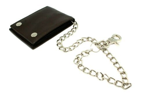 Biker Chain Wallet Bifold with Snaps