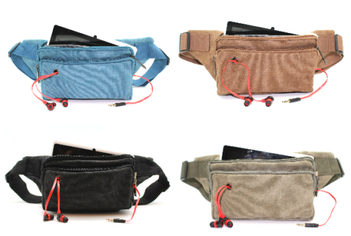 Canvas Waist Bag for Men and Women