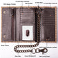 Tri-fold Long Chain Wallet Cobra