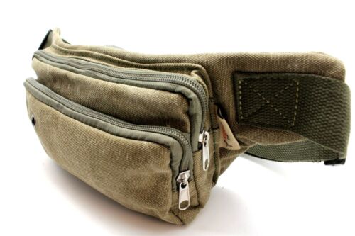 Canvas Waist Bag for Men and Women