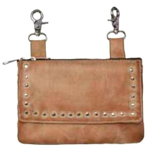 Leather Loop Bag with Studs
