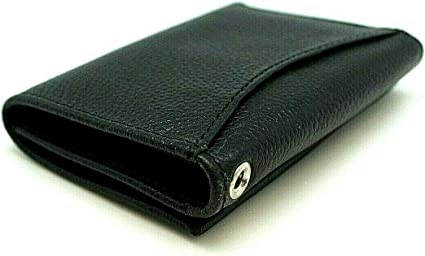 Biker Trifold Leather Wallet With Snaps