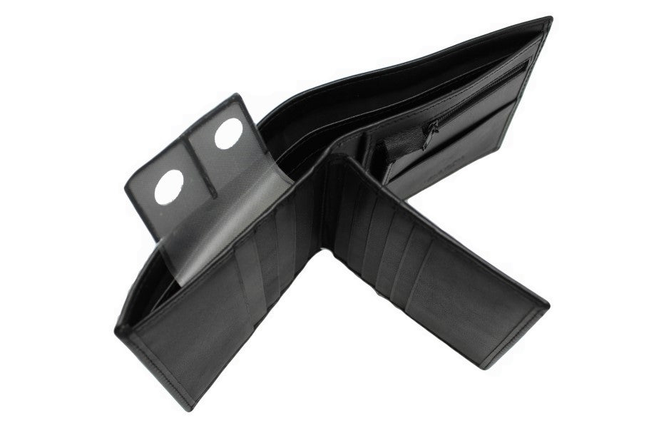 Men's Black Leather Bifold Wallet | Chic Fashion