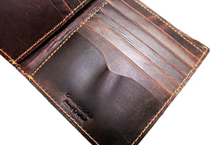 Crazy Horse Leather Wallet | Vintage Item