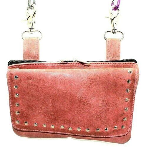 Leather Loop Bag with Studs